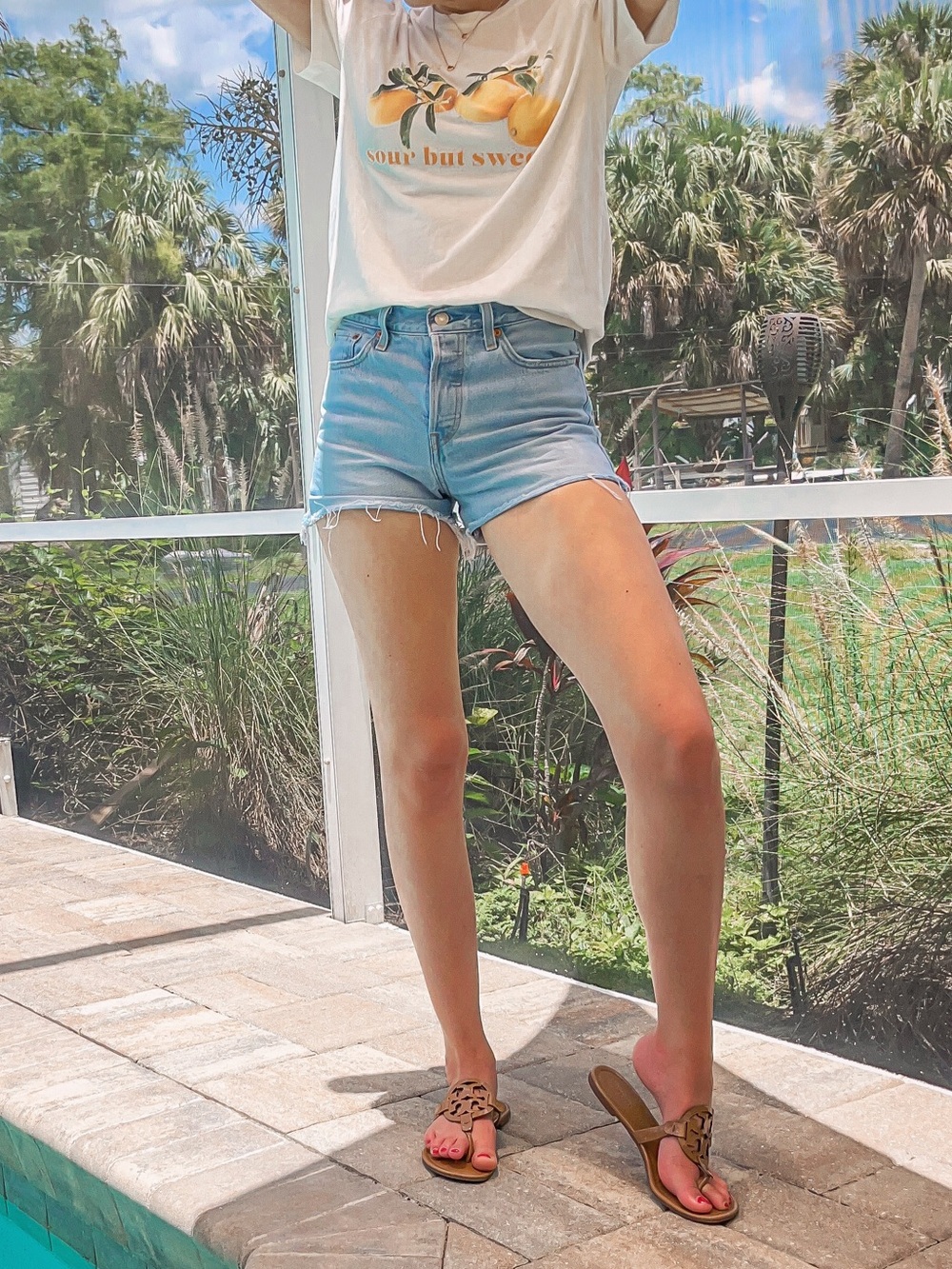 Levi’s Light Blue Denim Cutoff Shorts